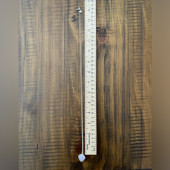 Kendra Scott Kacey Long Pendant Necklace in Gold with Pink stone - Picture 9 of 9